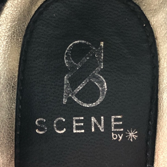 Shoedazzle scene white and green 8.5 US casual 3 inch strap heels - Picture 6 of 6